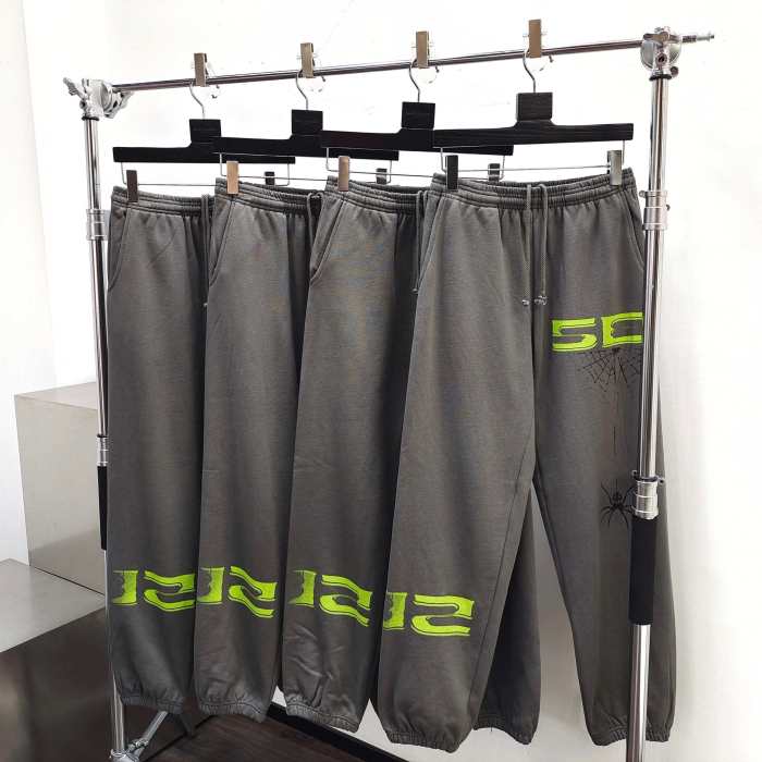 1:1 quality version Green Alphabet 5EX Hoodie & Pants Set