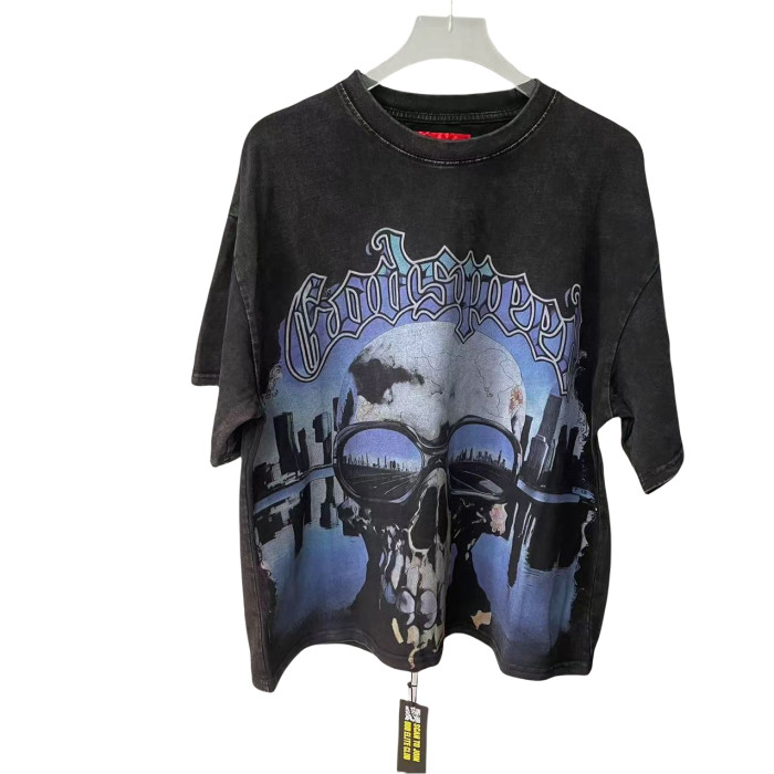 City Reflections Sunglasses Skull Print Tee 2 colors