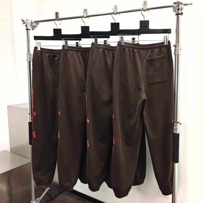 1:1 quality version French Character Dark Brown Hoodie & Pants Set