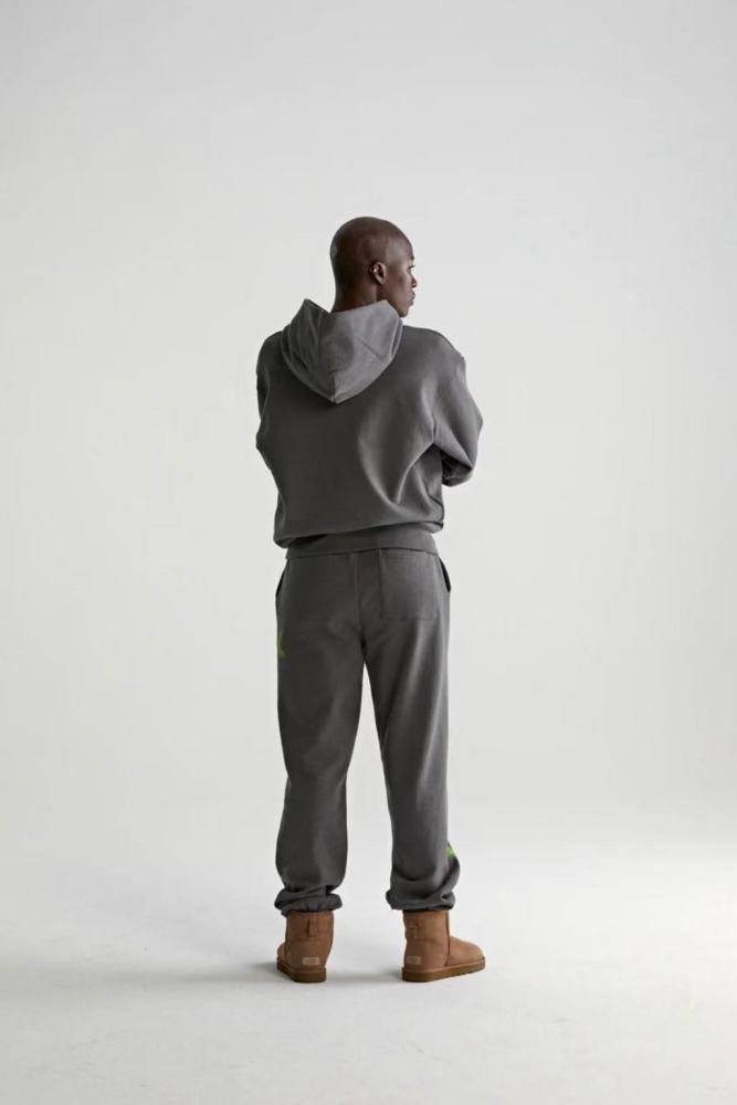 1:1 quality version Green Alphabet 5EX Hoodie & Pants Set