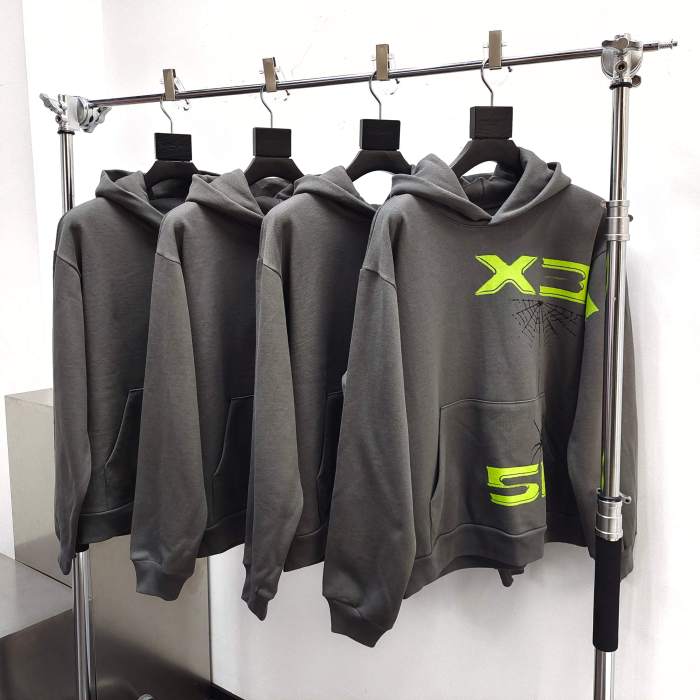 1:1 quality version Green Alphabet 5EX Hoodie & Pants Set