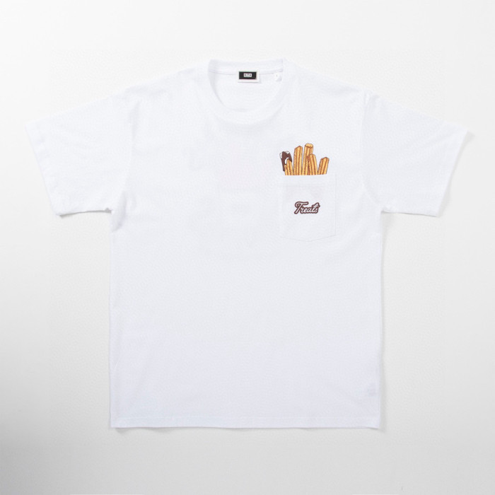1:1 quality version Pocket Fries Print Tee 2 colors
