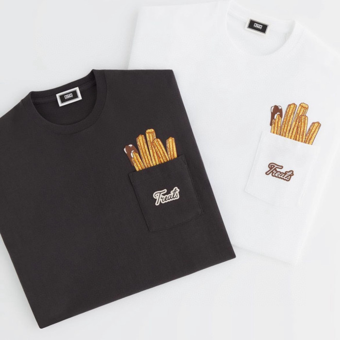 1:1 quality version Pocket Fries Print Tee 2 colors