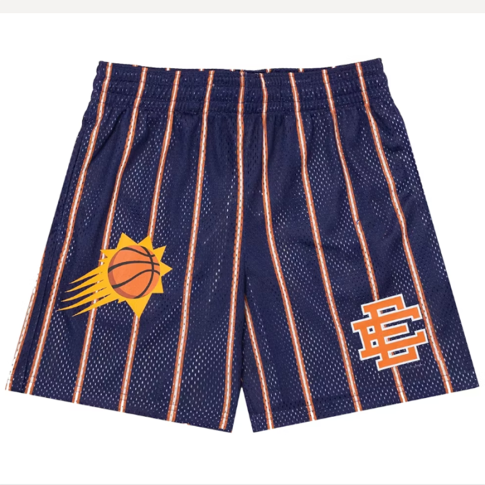 Basketball team logo print mesh shorts 6 colors