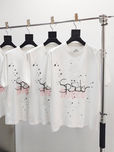 1:1 quality version Rodeo Co-Branded Star Letter Spider Print Tee