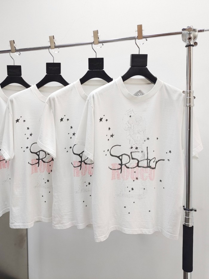 1:1 quality version Rodeo Co-Branded Star Letter Spider Print Tee