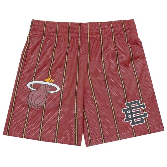 Basketball team logo print mesh shorts 6 colors
