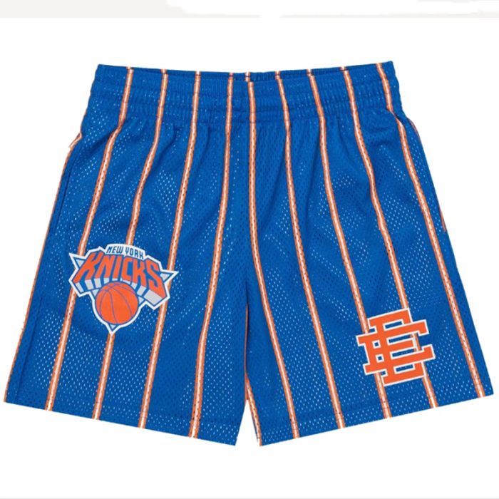 Basketball team logo print mesh shorts 6 colors