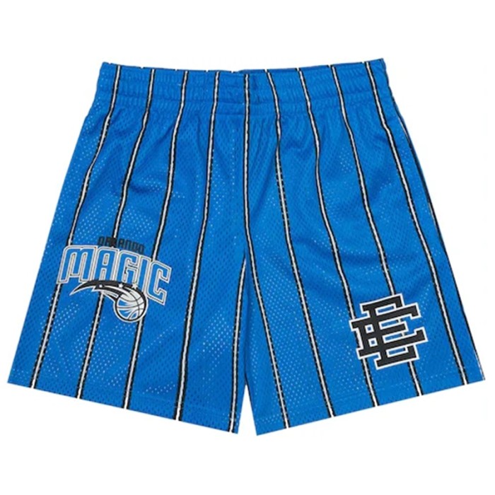 Basketball team logo print mesh shorts 6 colors