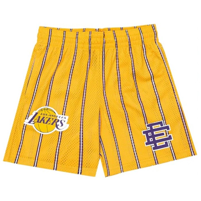 Basketball team logo print mesh shorts 6 colors