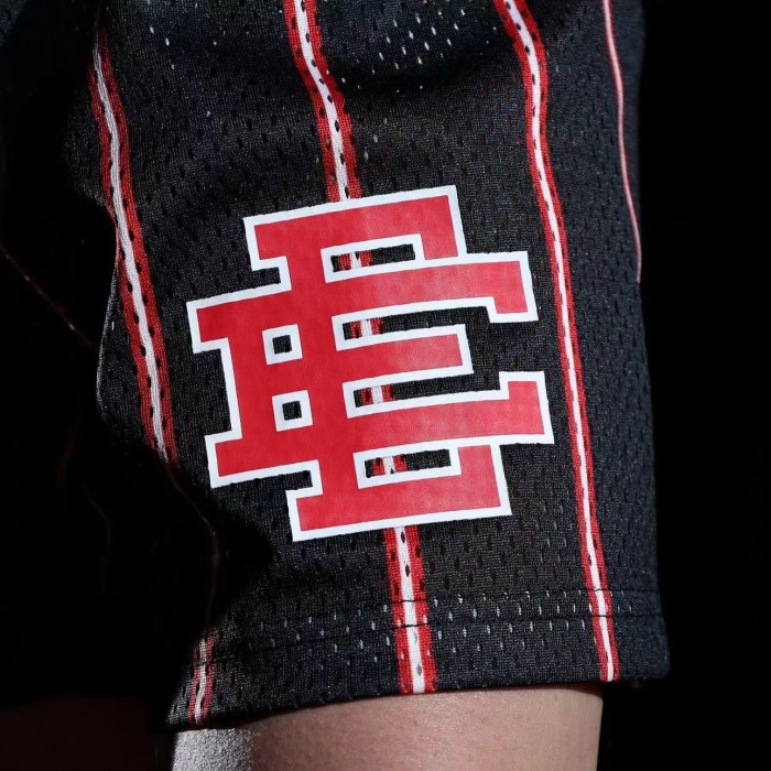 Basketball team logo print mesh shorts 6 colors