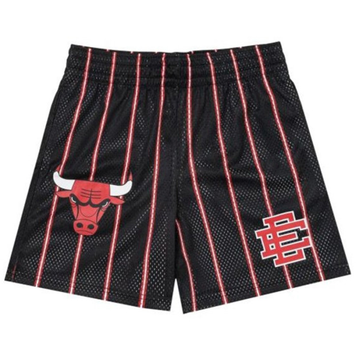 Basketball team logo print mesh shorts 6 colors