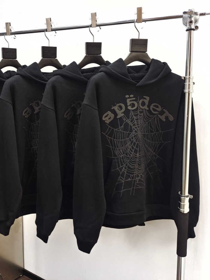1:1 quality version Black Letter Hoodie & Pants set-Black