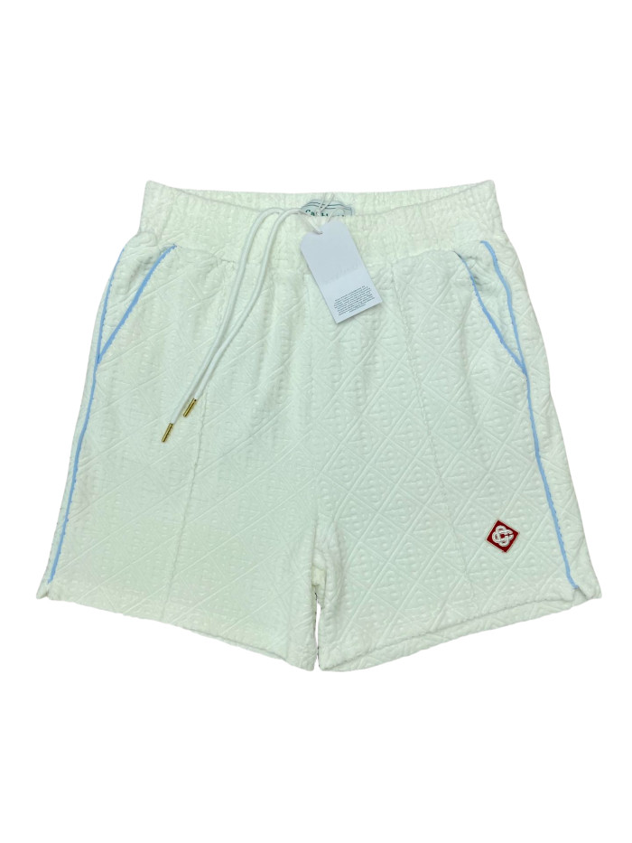 1:1 quality version Towel embroidered logo jacquard Shirt & Shorts Set