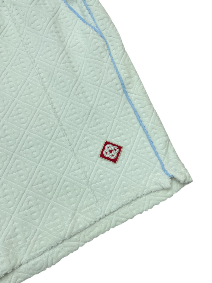 1:1 quality version Towel embroidered logo jacquard Shirt & Shorts Set