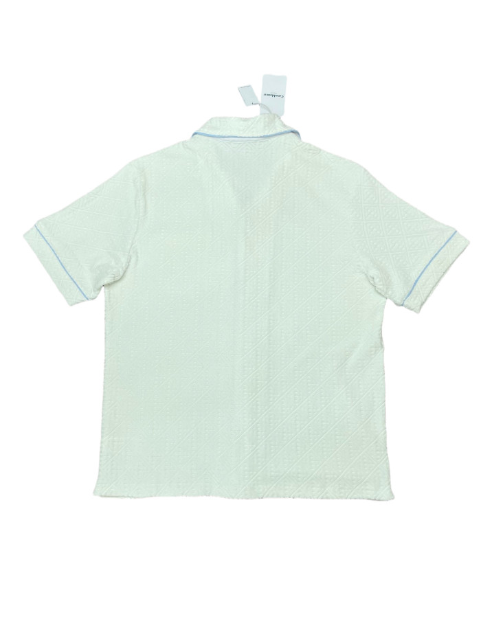 1:1 quality version Towel embroidered logo jacquard Shirt & Shorts Set