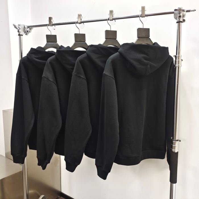 1:1 quality version Black Letter Hoodie & Pants set-Black