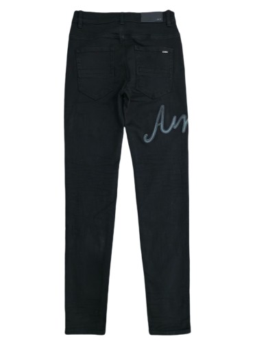 1:1 quality version 27858072 Leather Alphabet Jeans