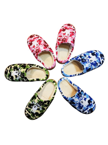 27869386 Camouflage Soft Sole Cotton Slippers 3 colors
