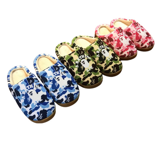27869386 Camouflage Soft Sole Cotton Slippers 3 colors