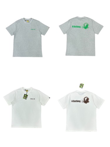 1:1 quality version 27876214 Watermark Ape Head Printed Tee 2 colors