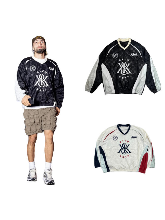 27876139 Nylon Mesh Embroidered Puck Long Sleeve T-shirt 2 colors