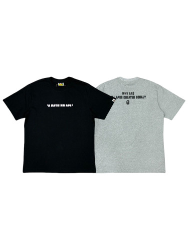 1:1 quality version 27877105 Pixel Alphabet Printed Tee 2 colors