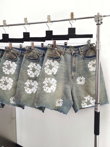 1:1 quality version 27878350 Printed Wipe Dirty Denim Shorts