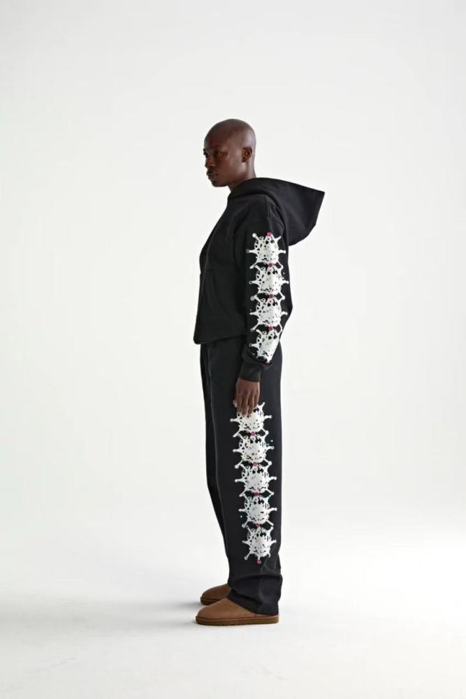 [Big & Tall for weights up to 220 lbs]1:1 quality version 27878303 Embroidered Letters tone Hoodie & Pants Set