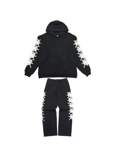 1:1 quality version 27878303 Embroidered Letters tone Hoodie & Pants Set