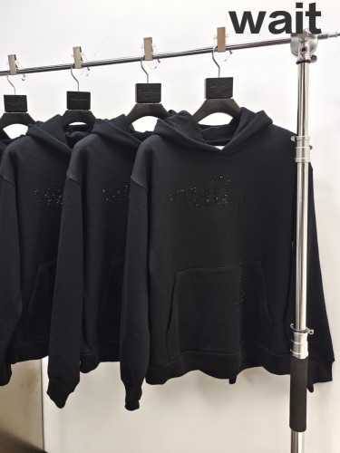 1:1 quality version 27878313  Wait Rhinestone Hoodie