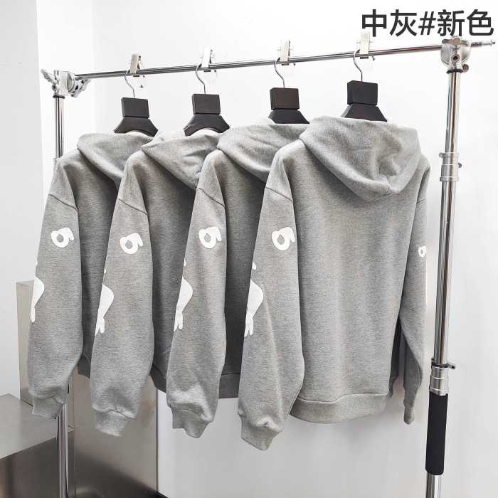 1:1 quality version 27880543 New Color Medium Gray Printed Hoodie & Pants Set