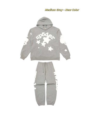 1:1 quality version 27880543 New Color Medium Gray Printed Hoodie & Pants Set