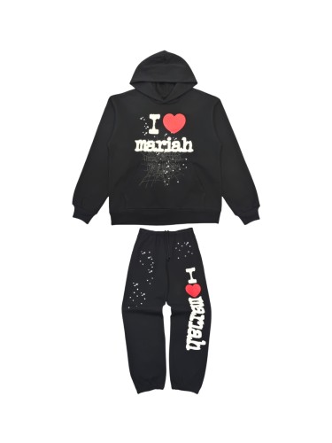 1:1 quality version 27880532 Red Heart Mariah print Hoodie & Pants Set