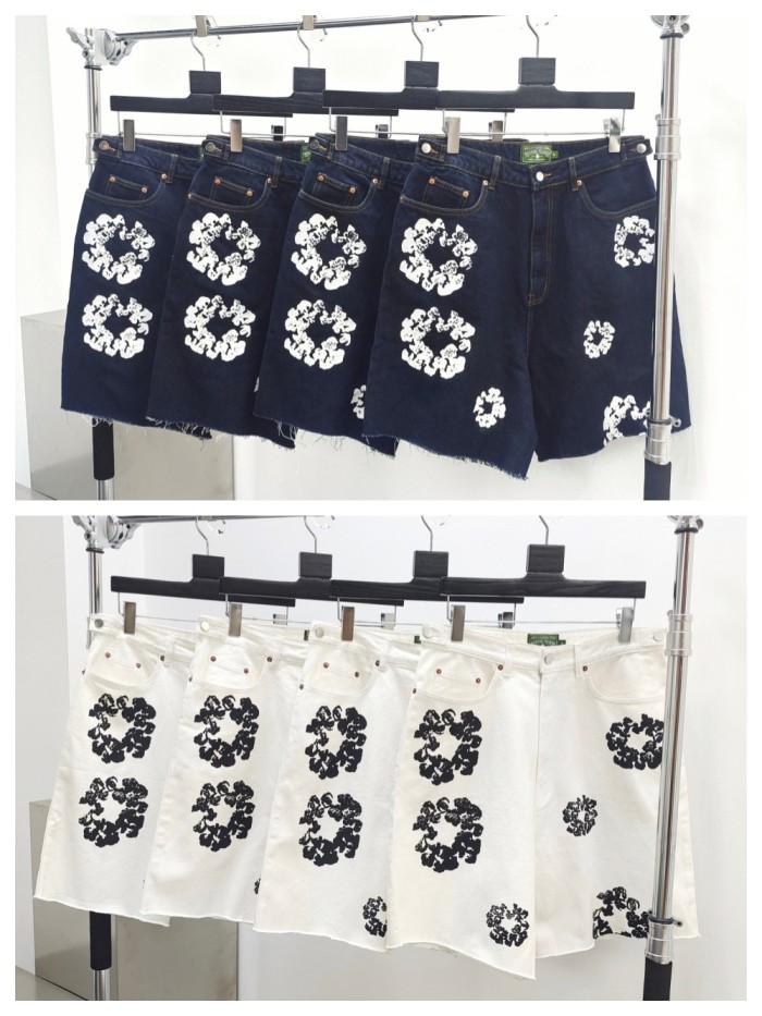 1:1 quality version 27885881 Printed Denim Jeans 2 colors