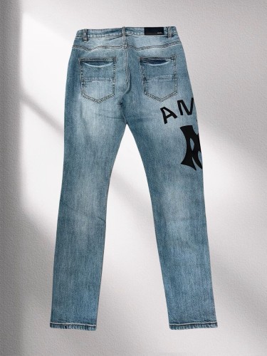 1:1 quality version 27888292 AM Black Monogrammed Jeans