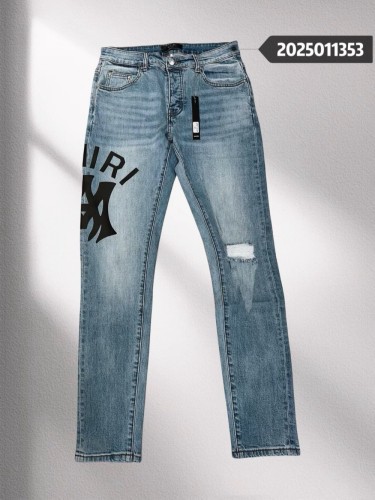 1:1 quality version 27888292 AM Black Monogrammed Jeans