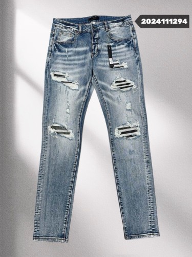 1:1 quality version 27892265 Black Patched Jeans