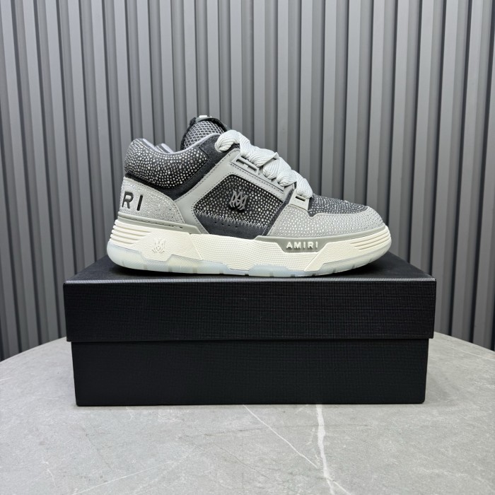 1:1 quality version Colorblocking full rhinestone low top thick bottom sneakers 15 colors
