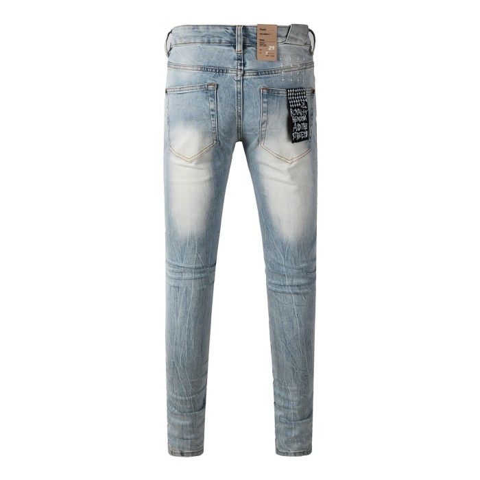 1:1 quality version 27895017 Overlap Letter Print Jeans