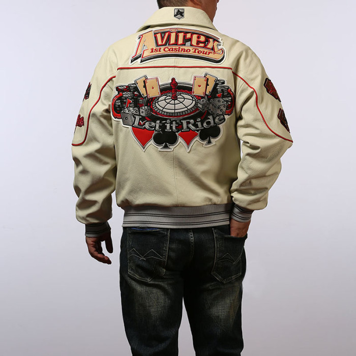 27921964 Sheepskin Genuine Leather Jacket 2 colors