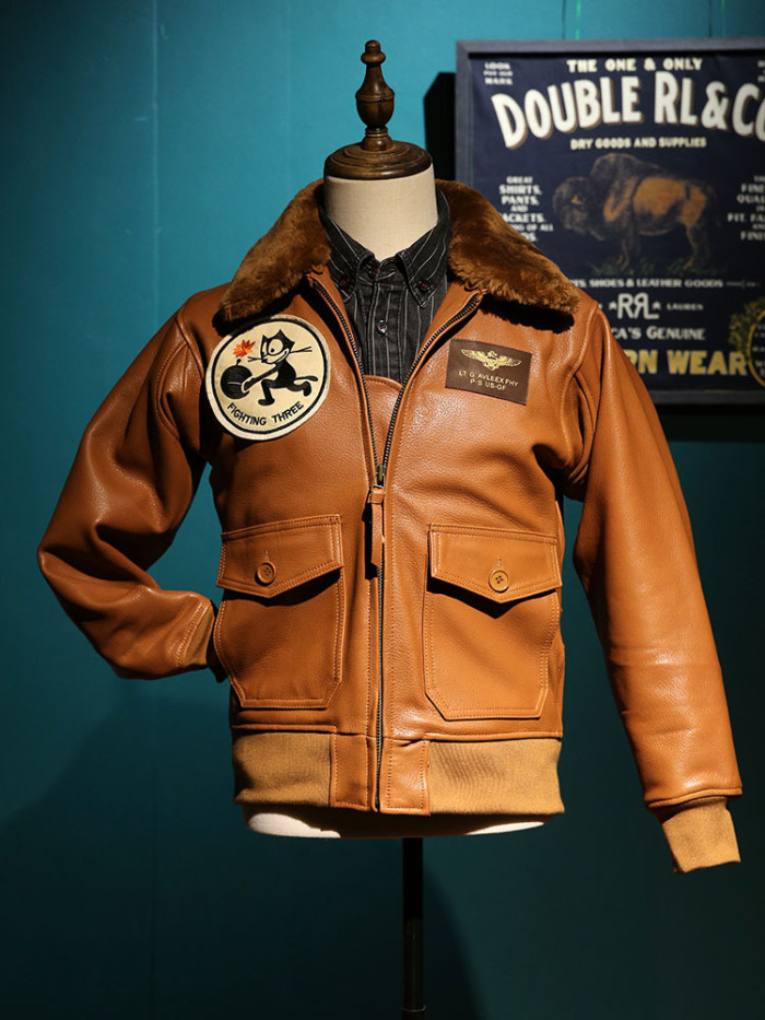 27921905 Philly Cat G1 Sea & Air Pilot Genuine Leather Jacket 3 colors