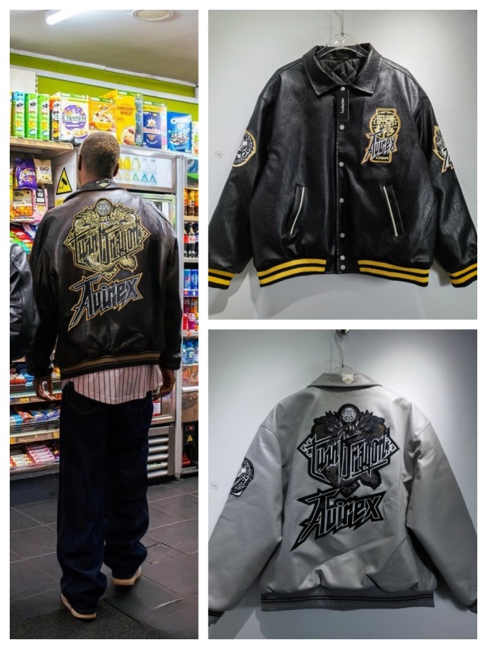 27921913 Vintage Hip Hop Pu Leather Jacket 2 colors