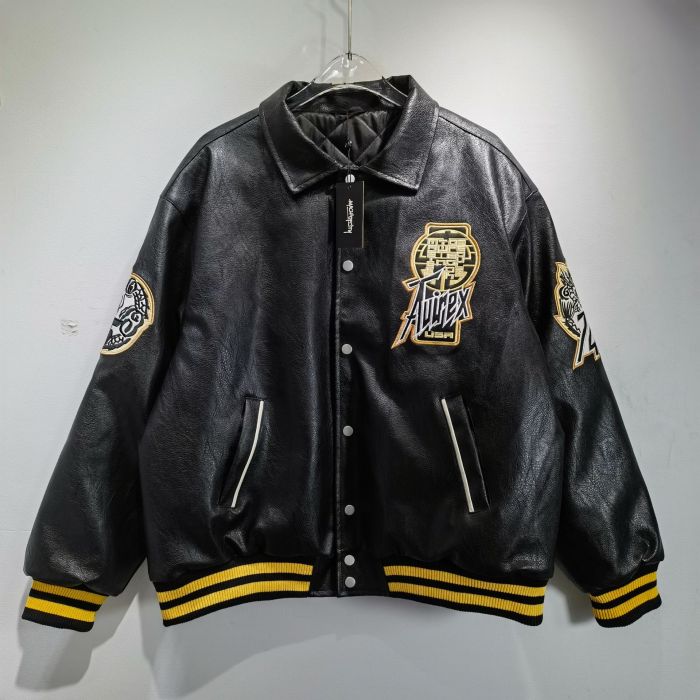 27921913 Vintage Hip Hop Pu Leather Jacket 2 colors