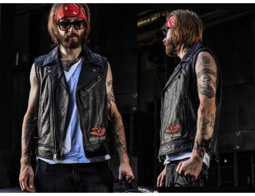 27921921 Genuine Leather Biker Vest