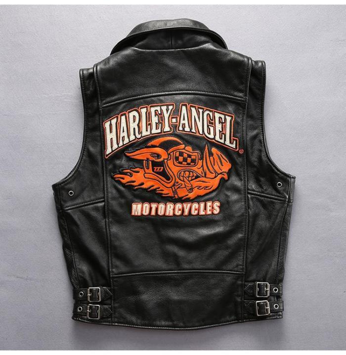27921921 Genuine Leather Biker Vest