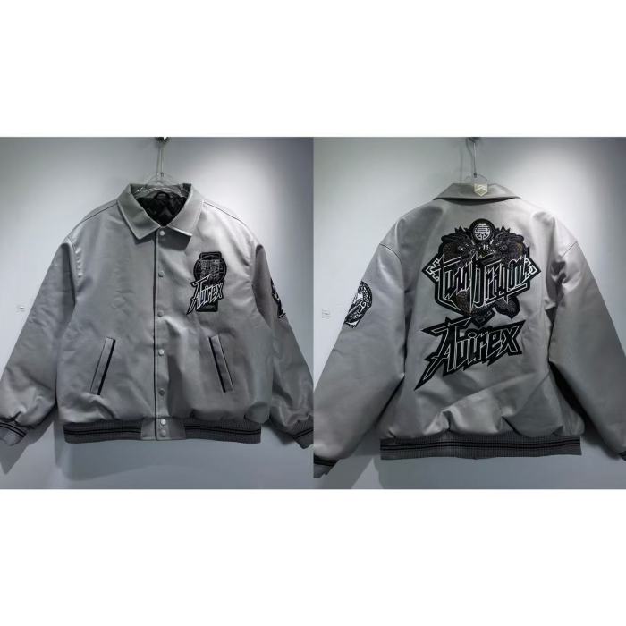 27921913 Vintage Hip Hop Pu Leather Jacket 2 colors