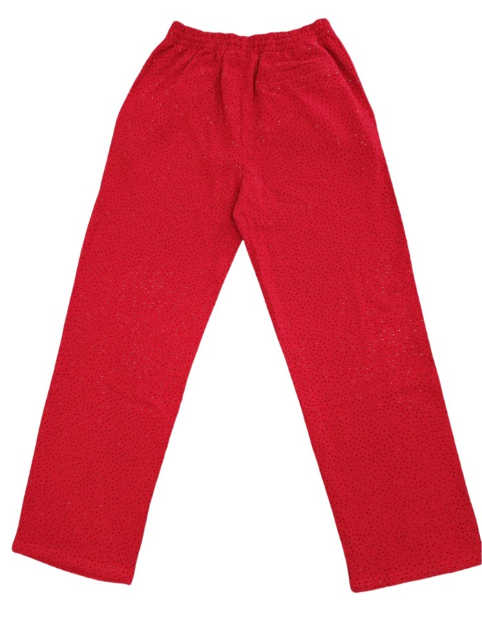 Front and back Rhinestone monogrammed VVS Hoodie & Pants Set 2 colors