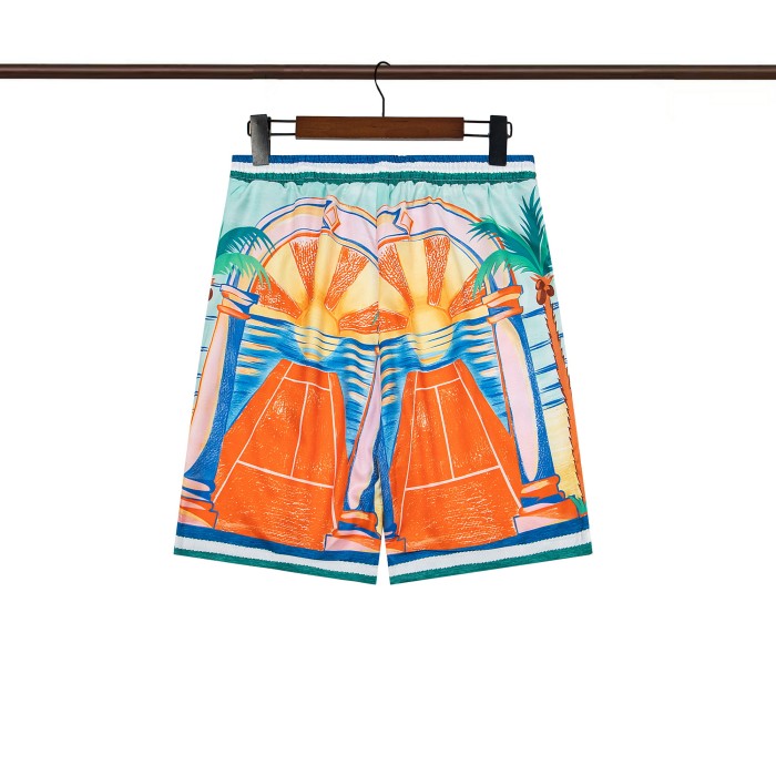 27931341 Coconut Beach Sunset Printed Polo shirt & shorts set