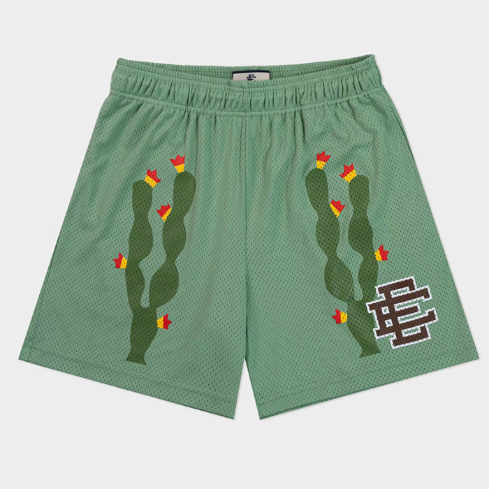  27939792 Cactus Print Mesh Shorts 4 colors